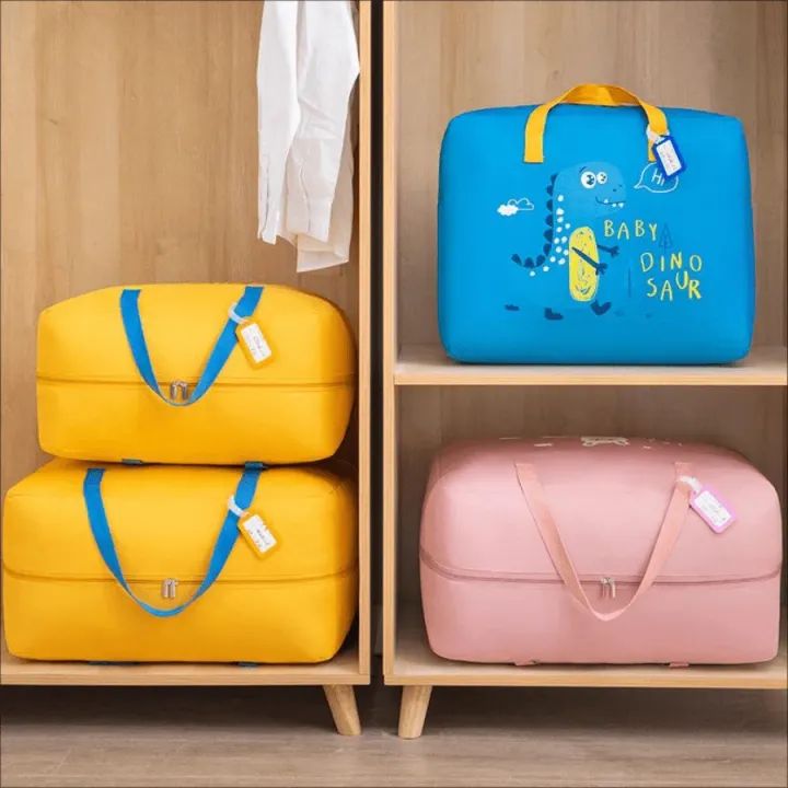 Baby Dino Storage Box – Foldable Cloth Organizer (Blue)