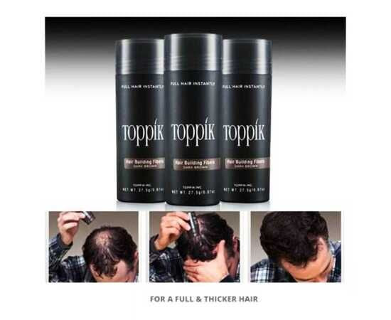 Hair Building Fibers – Instant Volume & Thickness for Thin Hair (27.5g – Black)
