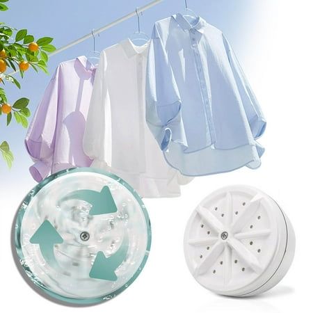 TurboSpin Mini Washer – Portable Lazy Washing Machine for Dorms & Travel