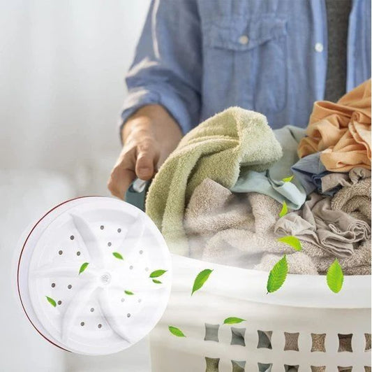 TurboSpin Mini Washer – Portable Lazy Washing Machine for Dorms & Travel